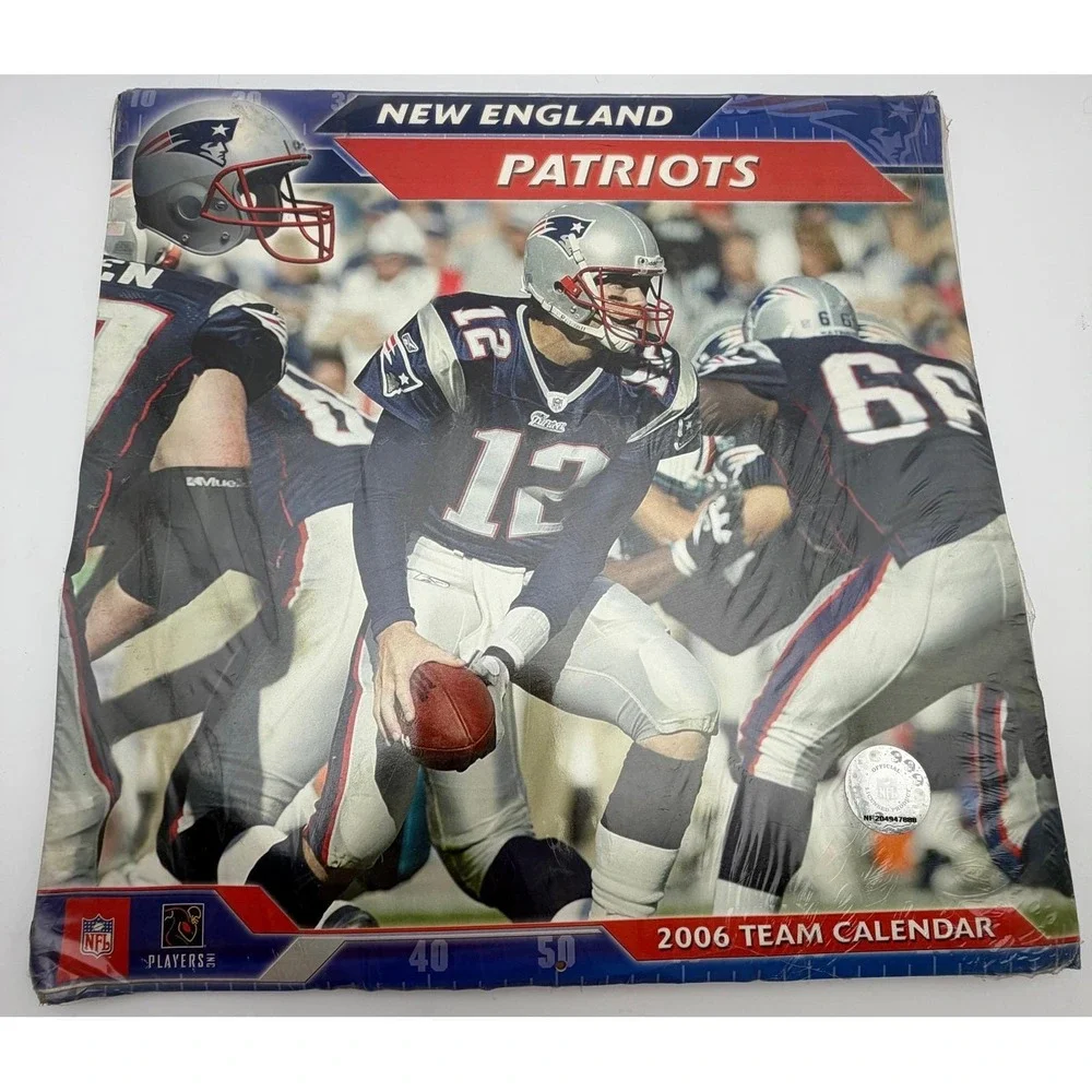 New England Patriots 2006 Team Calendar Tom Brady John F Turner‎ NFL Sealed K110